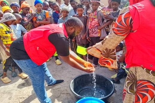 Hygiene Demonstration during Murmushi Almajiri Support Initiative (MASI)