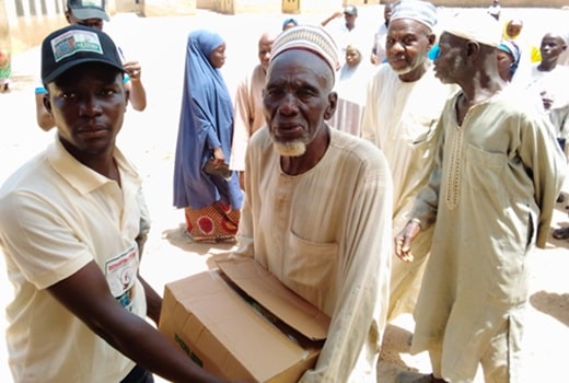 Distribution to the elderly population